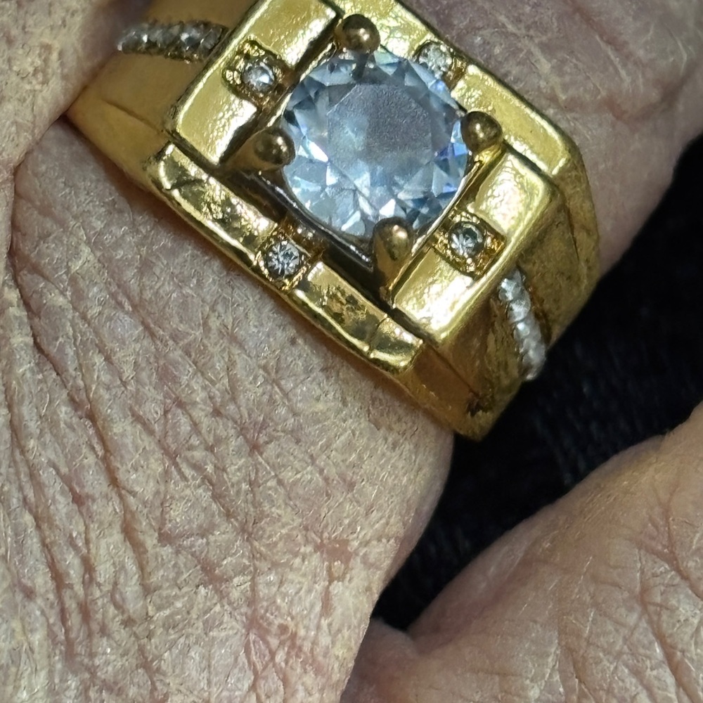 GOLD PLATED/
RING- VINTAGE STYLE - Picture 3 of 16